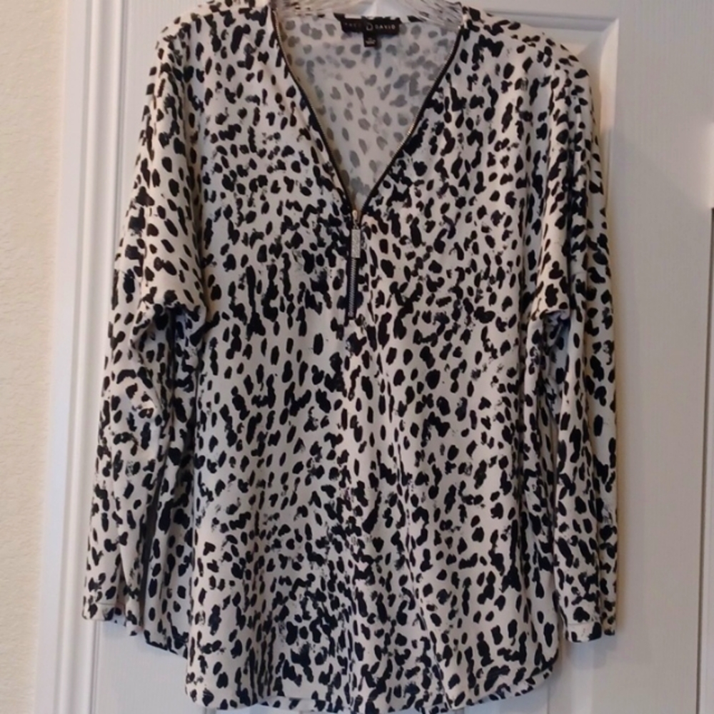 *Animal Print Sweater Top XL